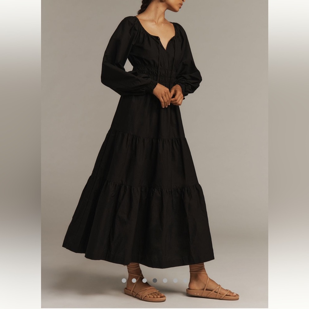 Anthropologie The Somerset Maxi Dress Puff Sleeve Edition NWT!